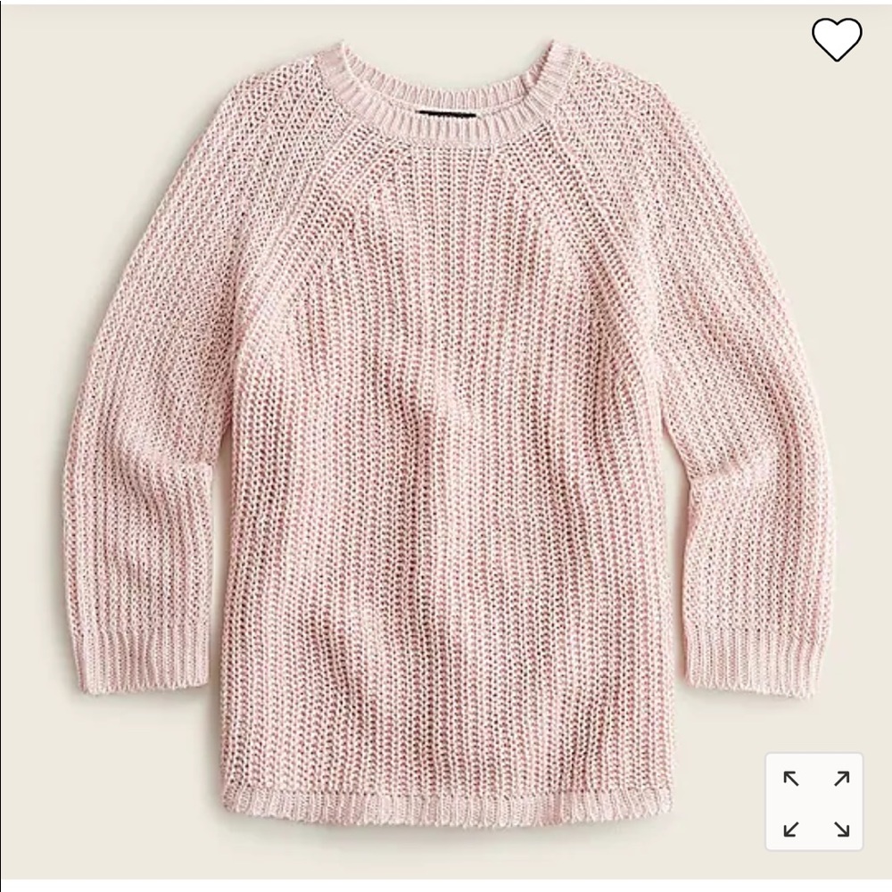 J Crew Relaxed Fit Linen Beach Sweater Summer 2021